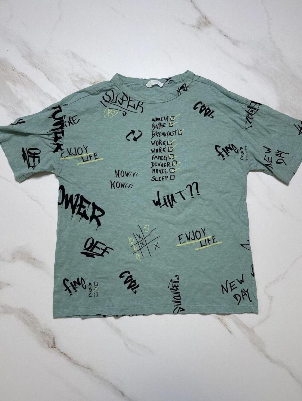 Zara Logo Graphic Print T Shirt - Boys 13/14